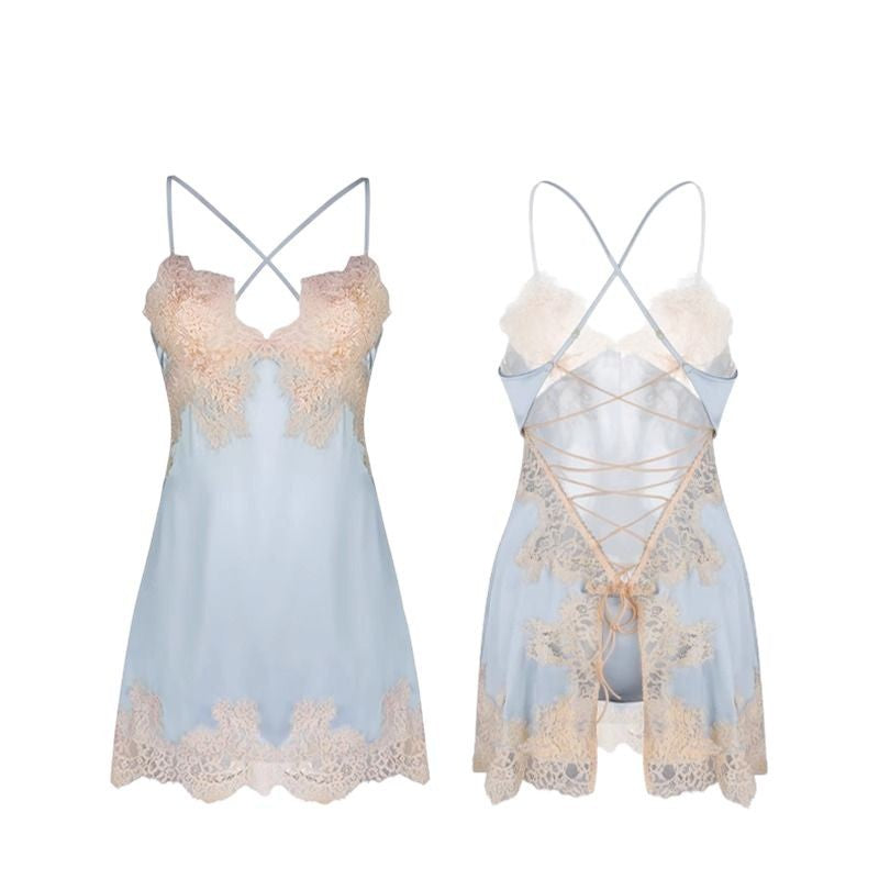 Women's Summer Lace Camisole Nightdress teemdrop