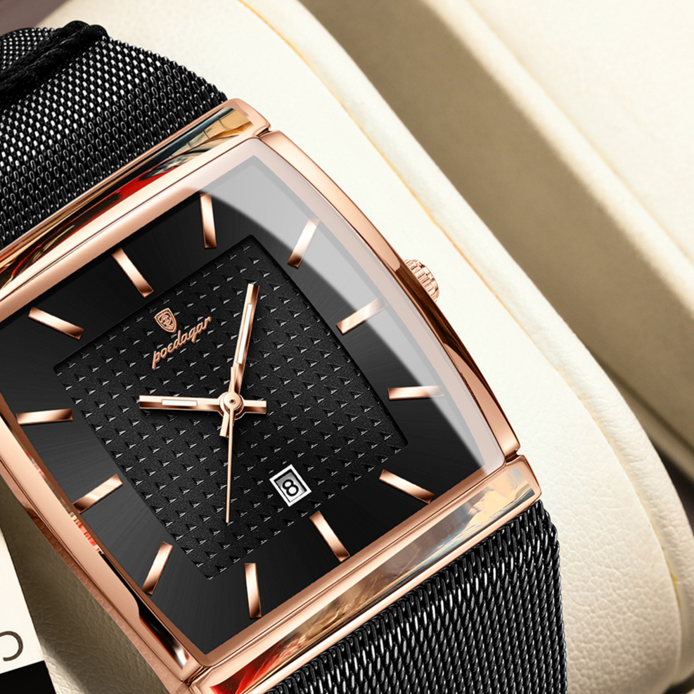 Ultra-Thin Men's Square Quartz Watch teemdrop