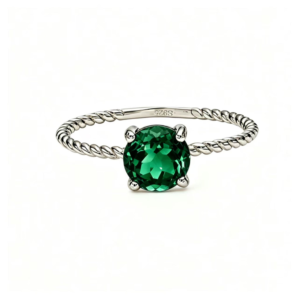 Twisted rope braided ring