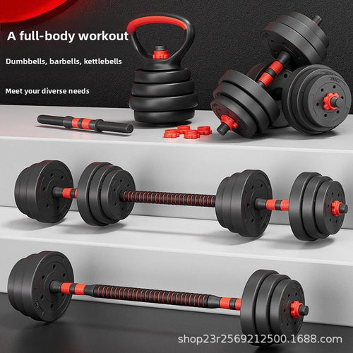 Adjustable PVC Dumbbell and Kettlebell Set