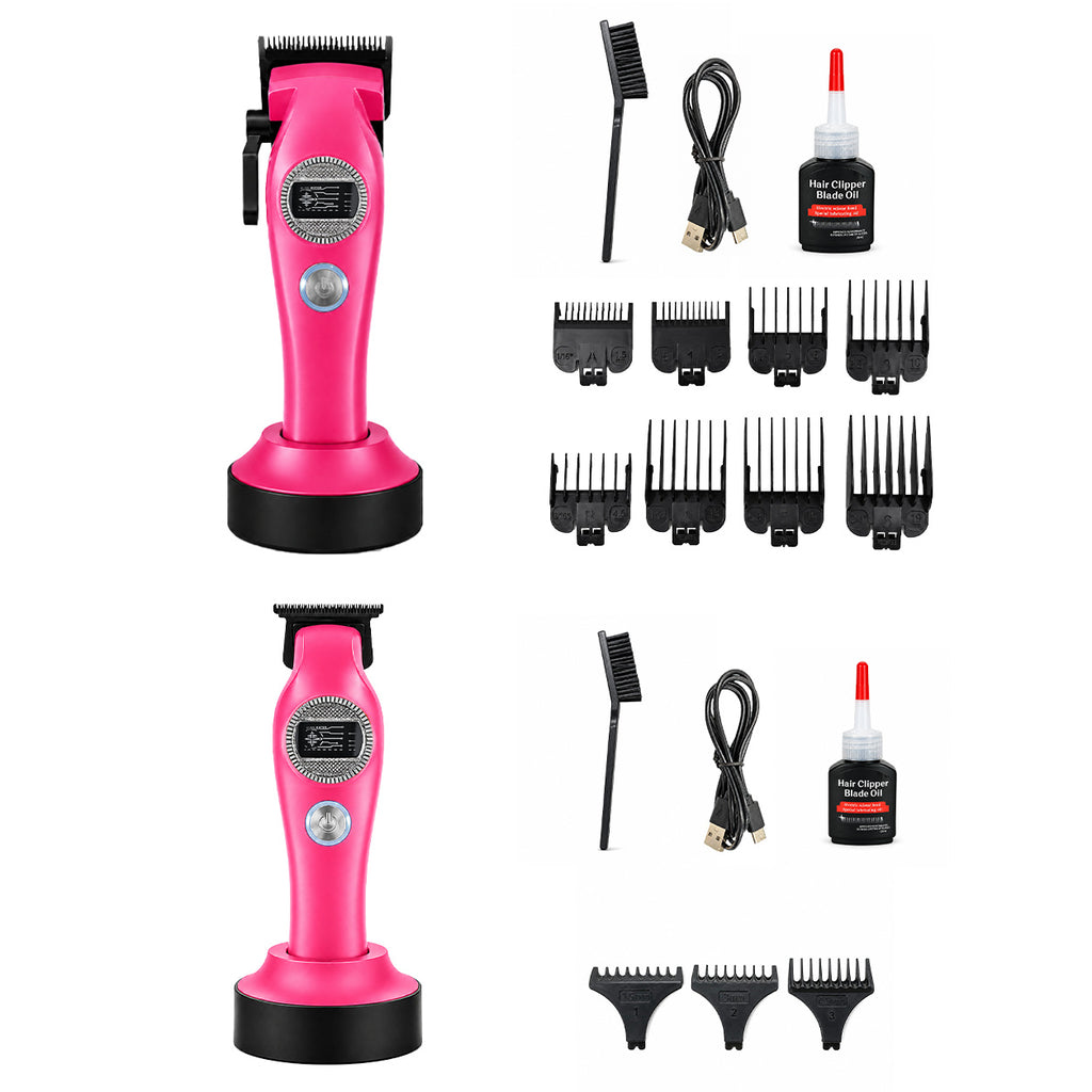 High-Speed Brushless Cordless Hair Clipper with DLC Ceramic Blade and Long Battery Life teemdrop