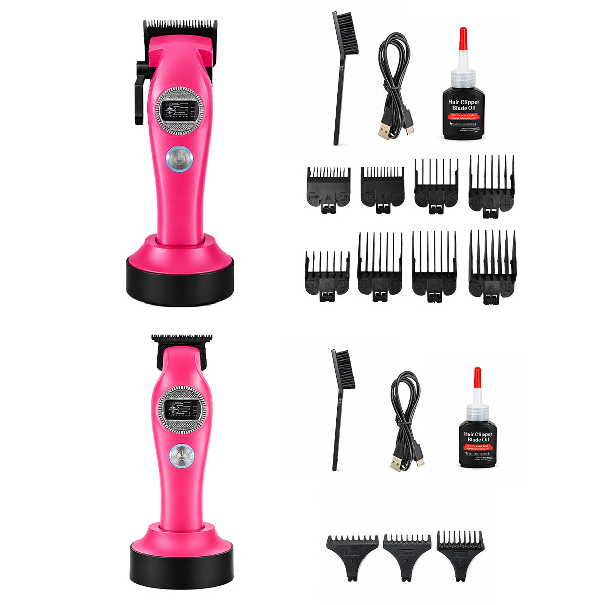 High-Speed Brushless Cordless Hair Clipper with DLC Ceramic Blade and Long Battery Life teemdrop