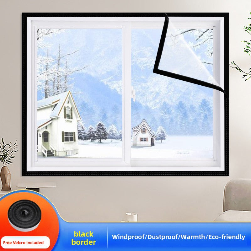 Self-adhesive transparent EVA window insulation film