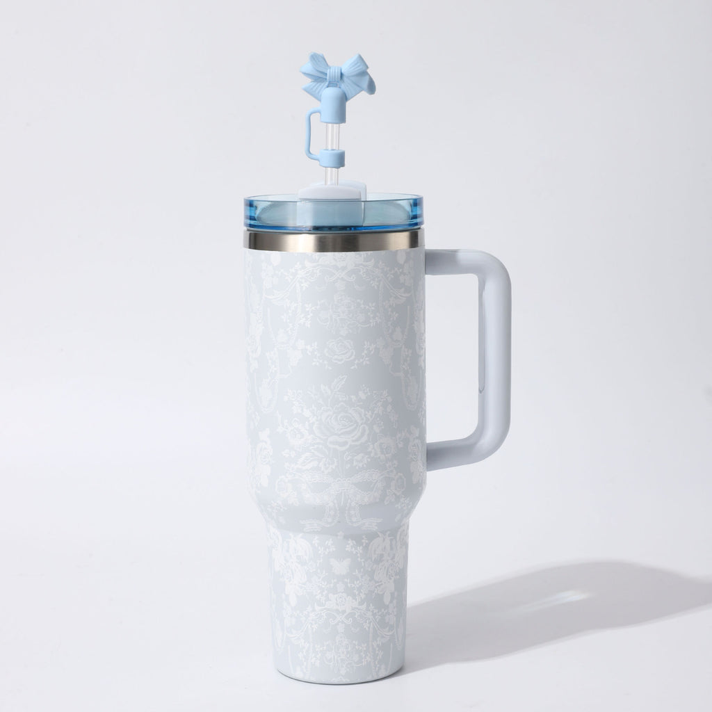 Floral Insulation Cup with Handle