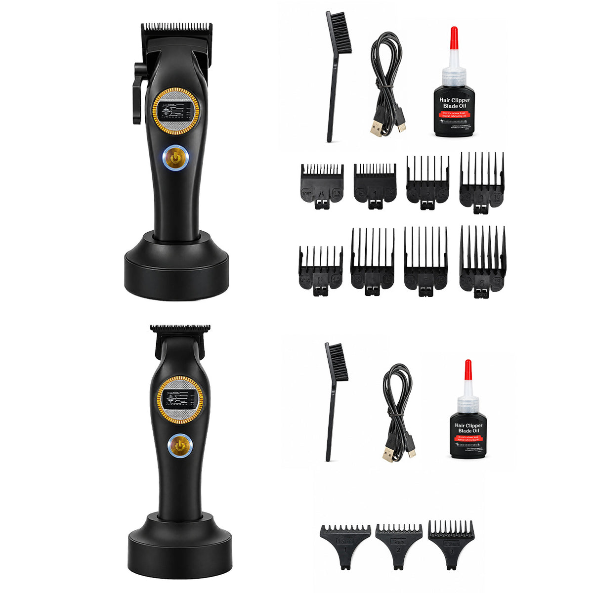 High-Speed Brushless Cordless Hair Clipper with DLC Ceramic Blade and Long Battery Life teemdrop