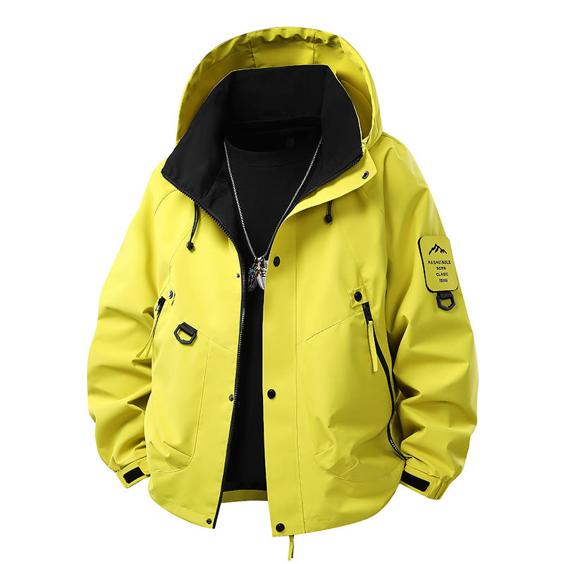 Mens Hooded Windproof Jacket