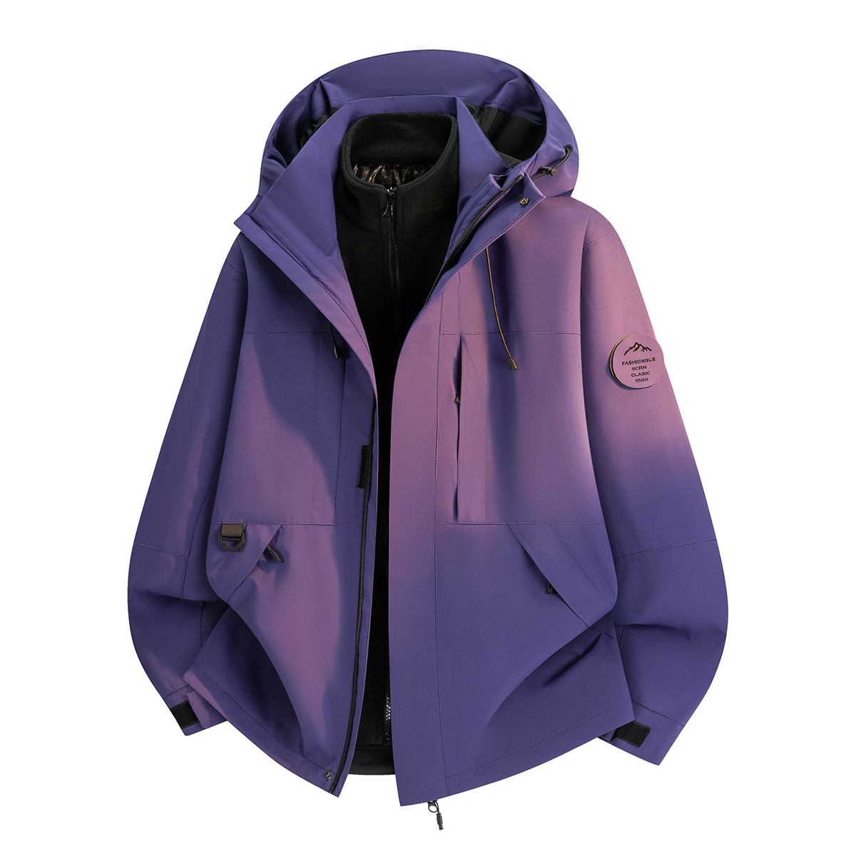 Unisex 3-in-1 Windproof Waterproof Outdoor Hiking Skiing Jacket teemdrop