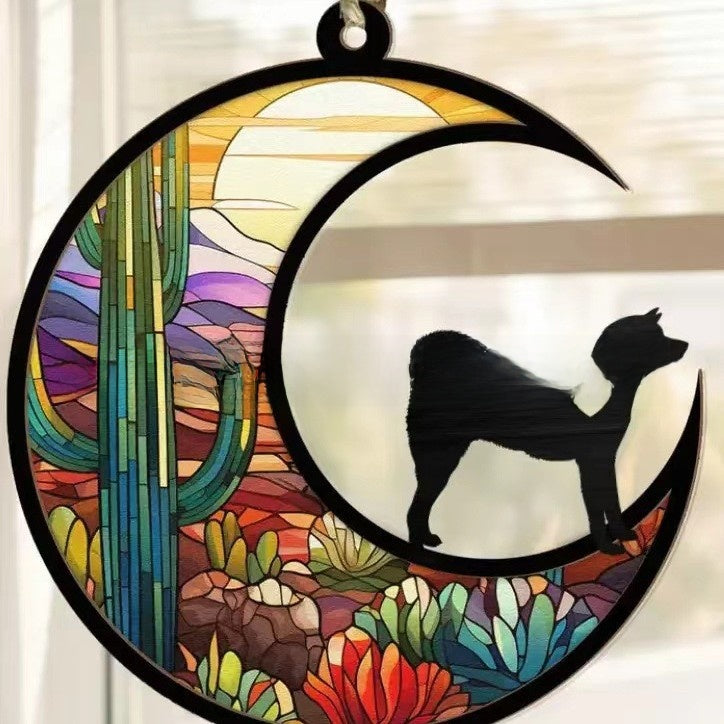 Dog Cat Window Hanging Ornament Personalized Gift