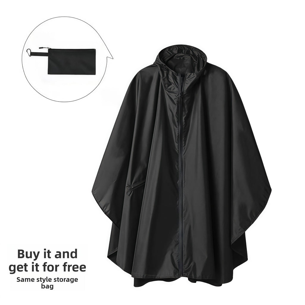 Fashionable cape raincoat for outdoor use teemdrop