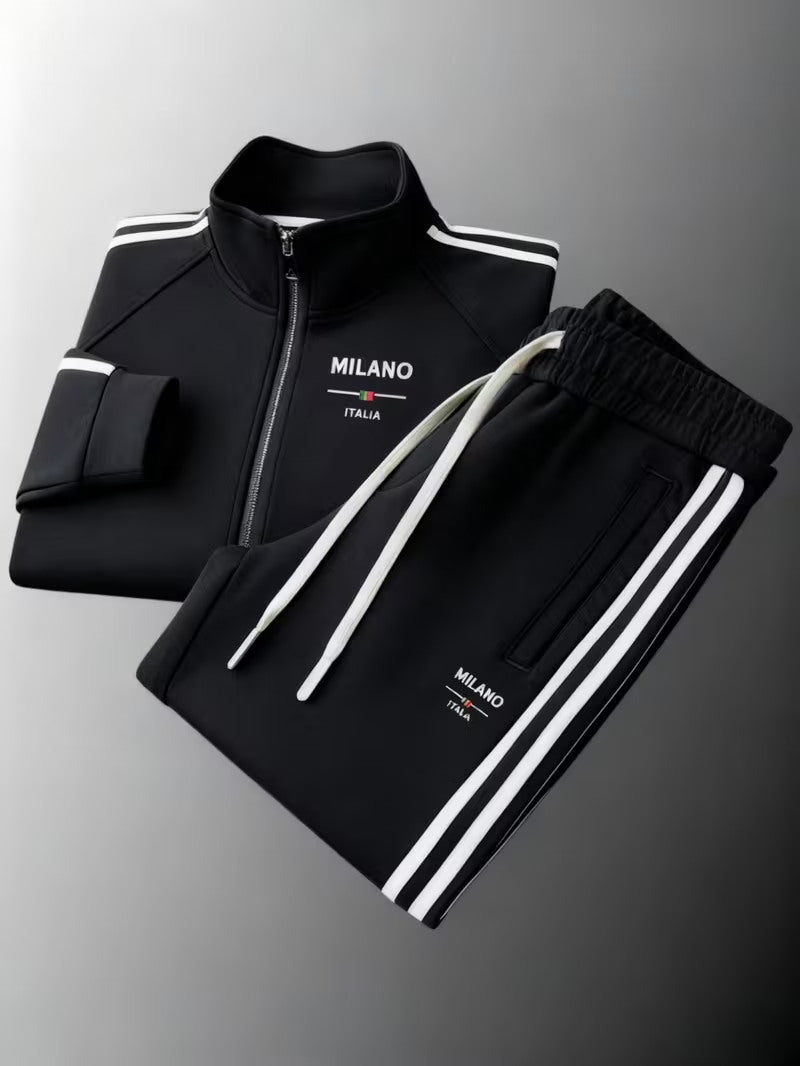 Mens Zip Up Jacket and Pants Set