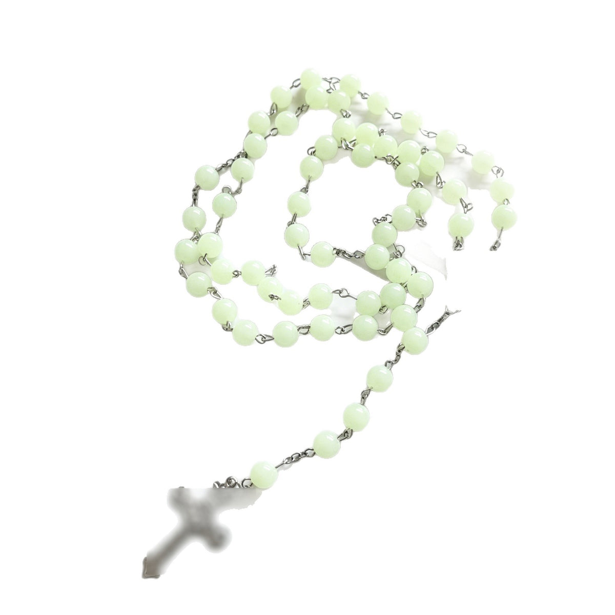 Adjustable Luminous Cross Bead Necklace