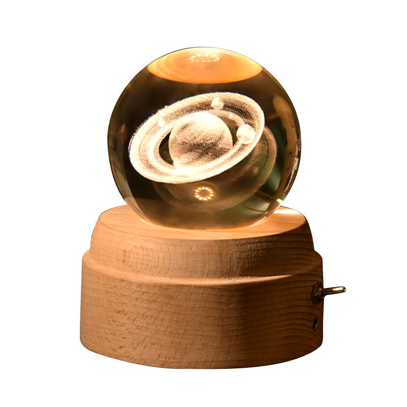 Rotating Crystal Ball Music Box