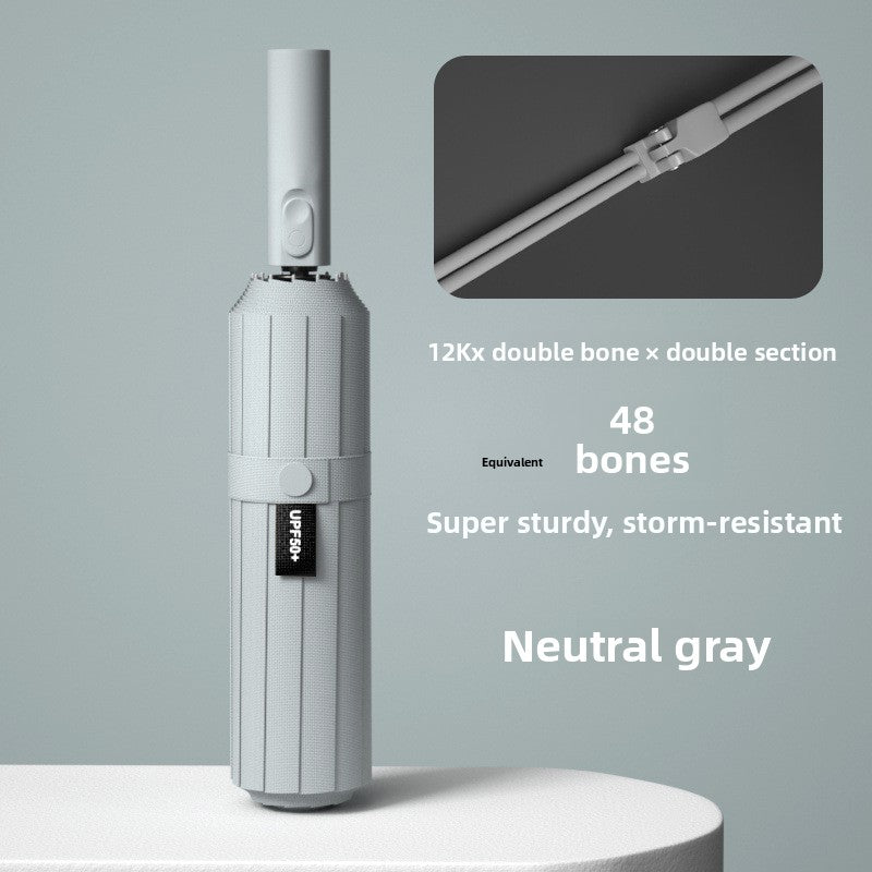 Automatic Folding Umbrella with Sun Rain Protection