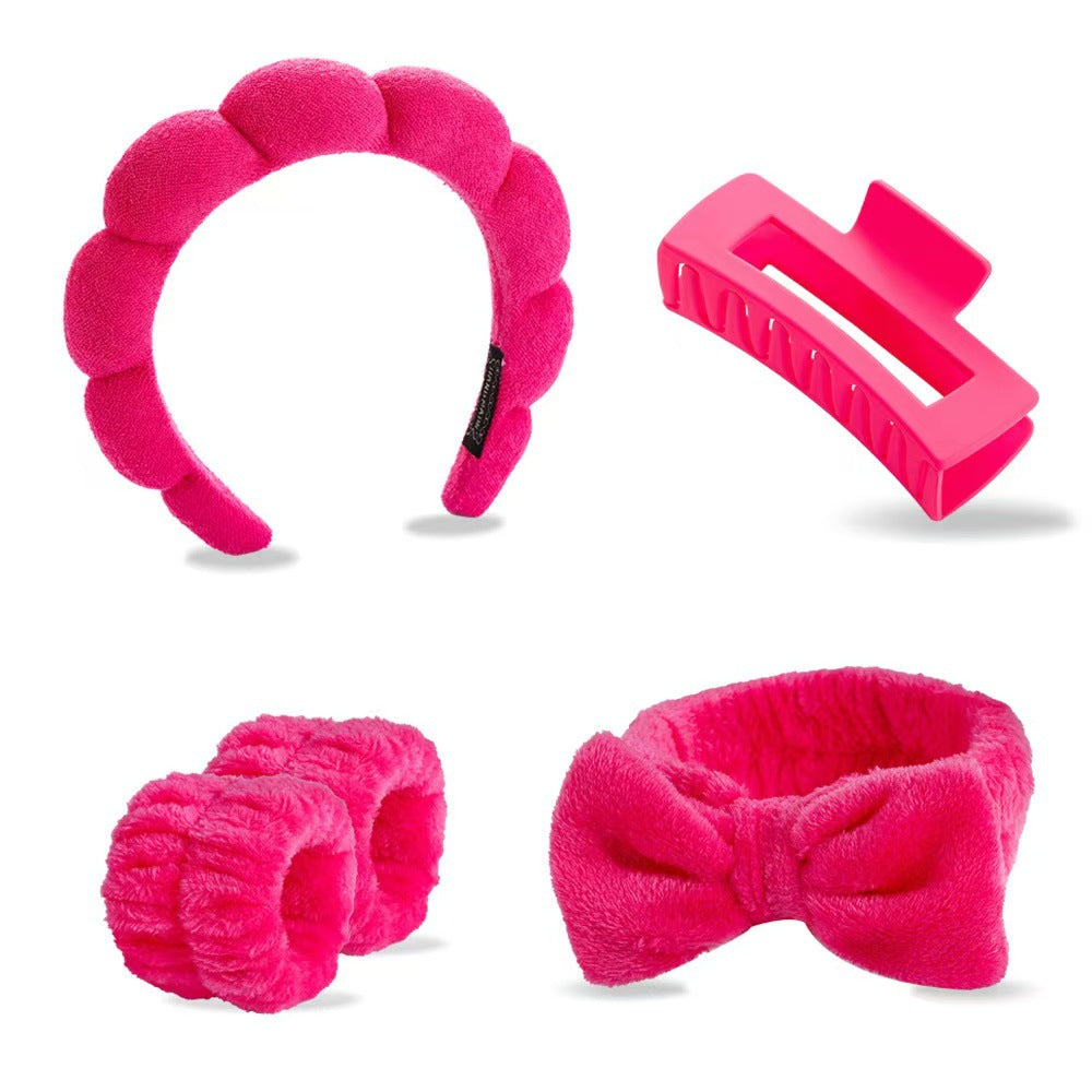Lady's velvet sponge hairband teemdrop