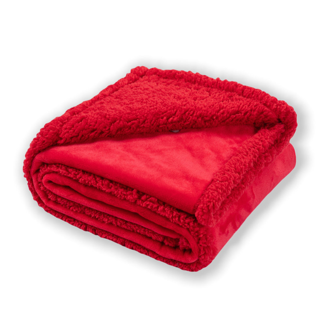 Waterproof Double-Sided Fleece Pet Blanket Machine Washable Thickened Comfort Mat teemdrop