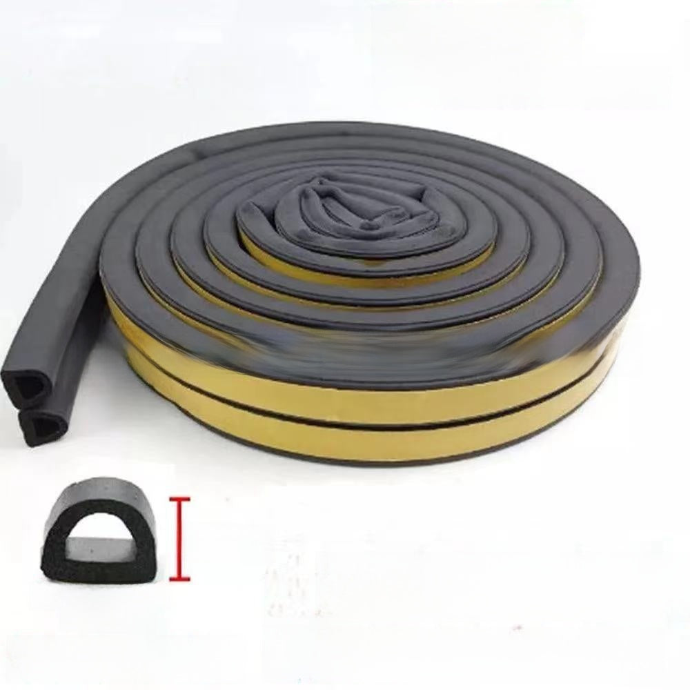 EPDM Foam Rubber Self-Adhesive Sealing Strip for Doors and Windows 6m Roll teemdrop