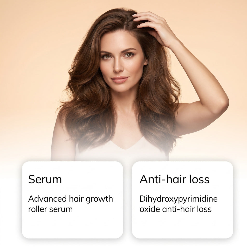 Nourishing Scalp Hair Serum with Massage Rollerball teemdrop