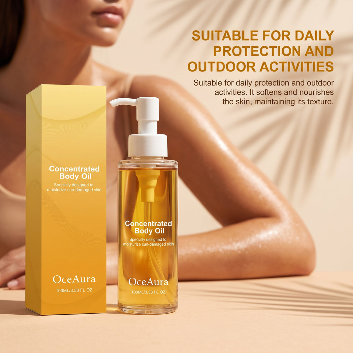 Post-sun moisturizing care for soft and non-greasy skin oil