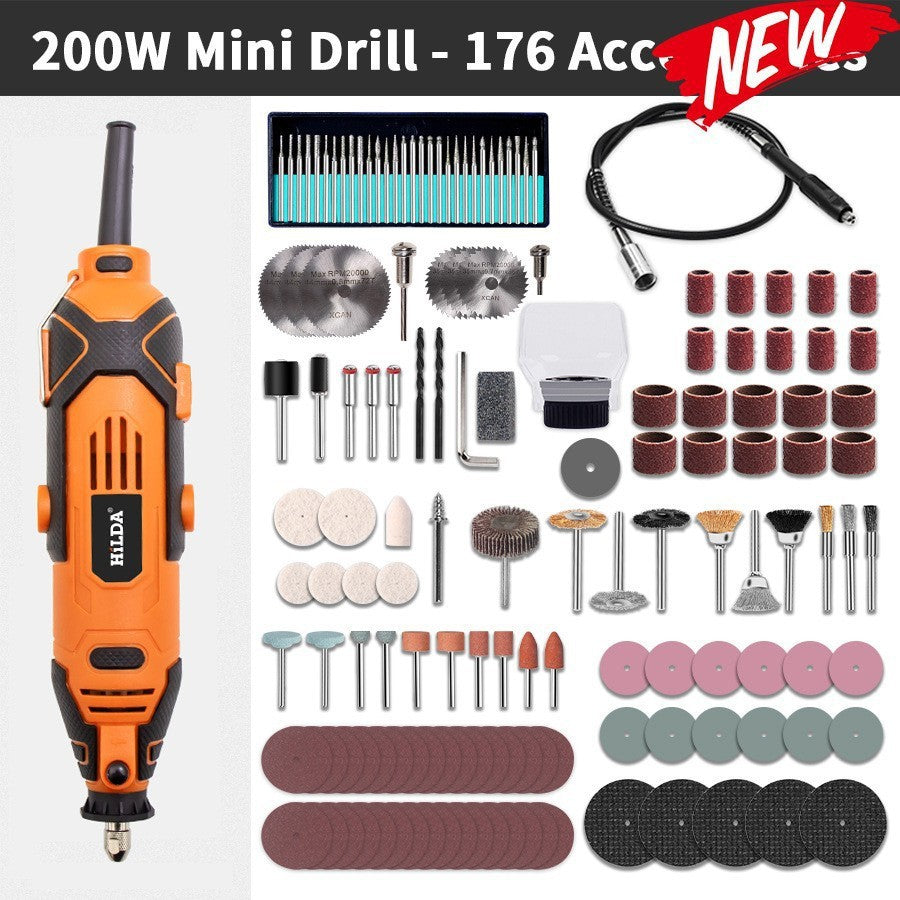 Electric Grinder Variable Speed Handheld Rotary Tool Kit