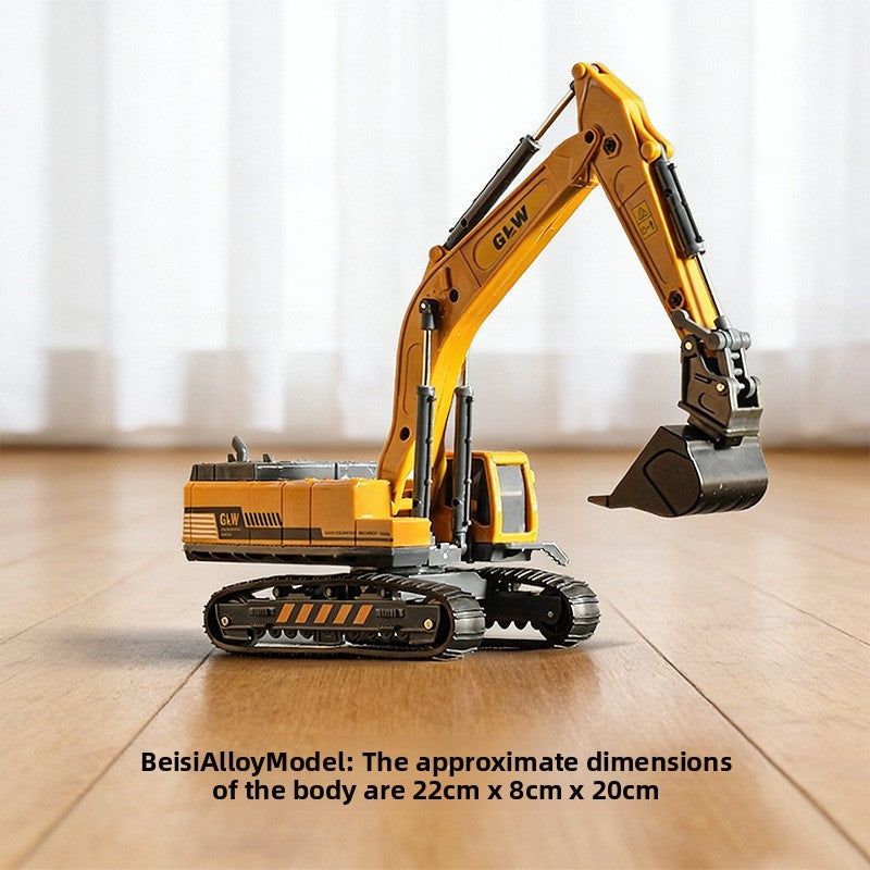 Alloy Construction Tower Crane Toy Vehicle with Movable Parts for Kids