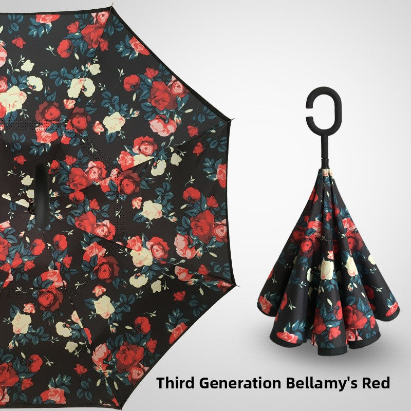 Reverse double-layer umbrella