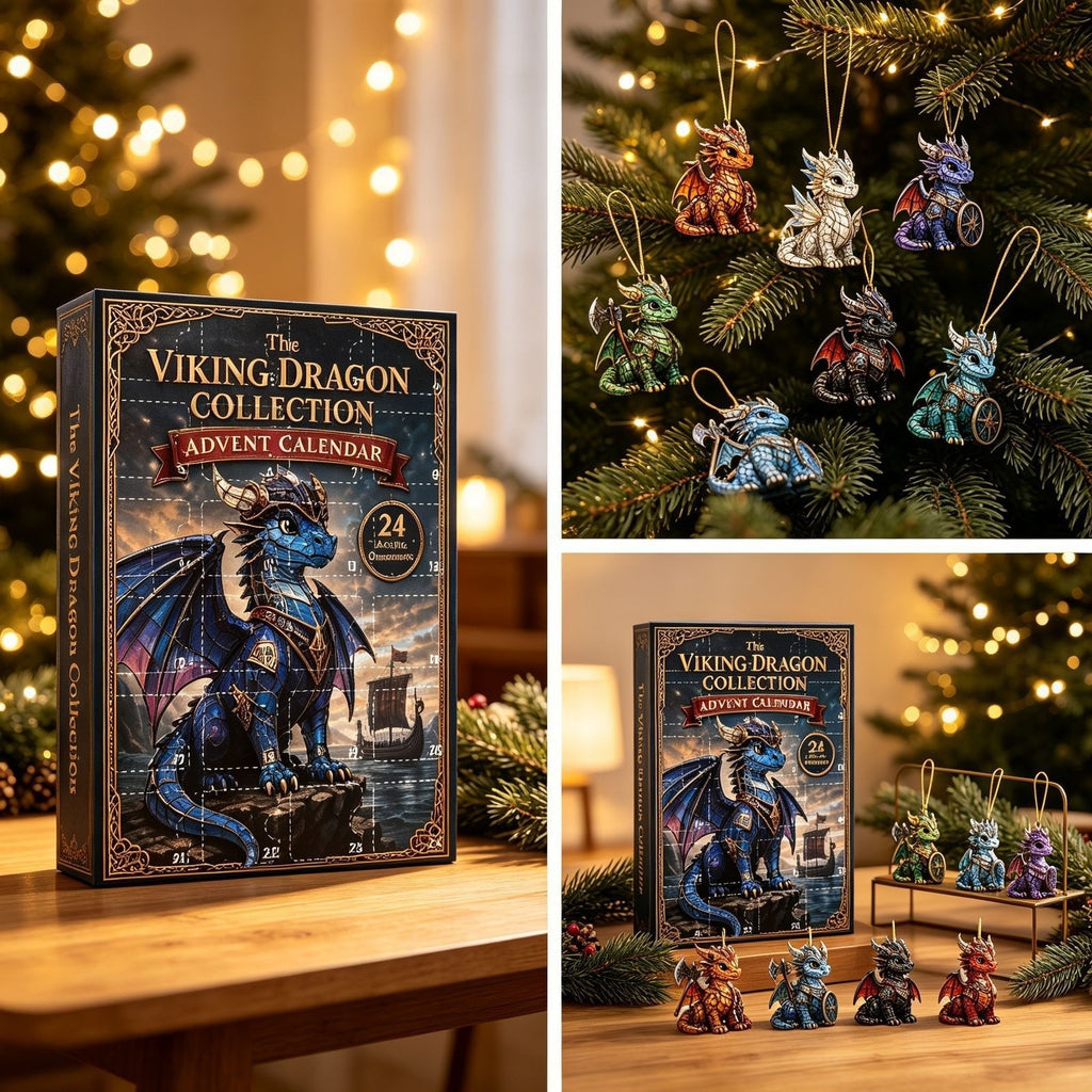 24-Day Dragon Ornament Christmas Countdown Blind Box