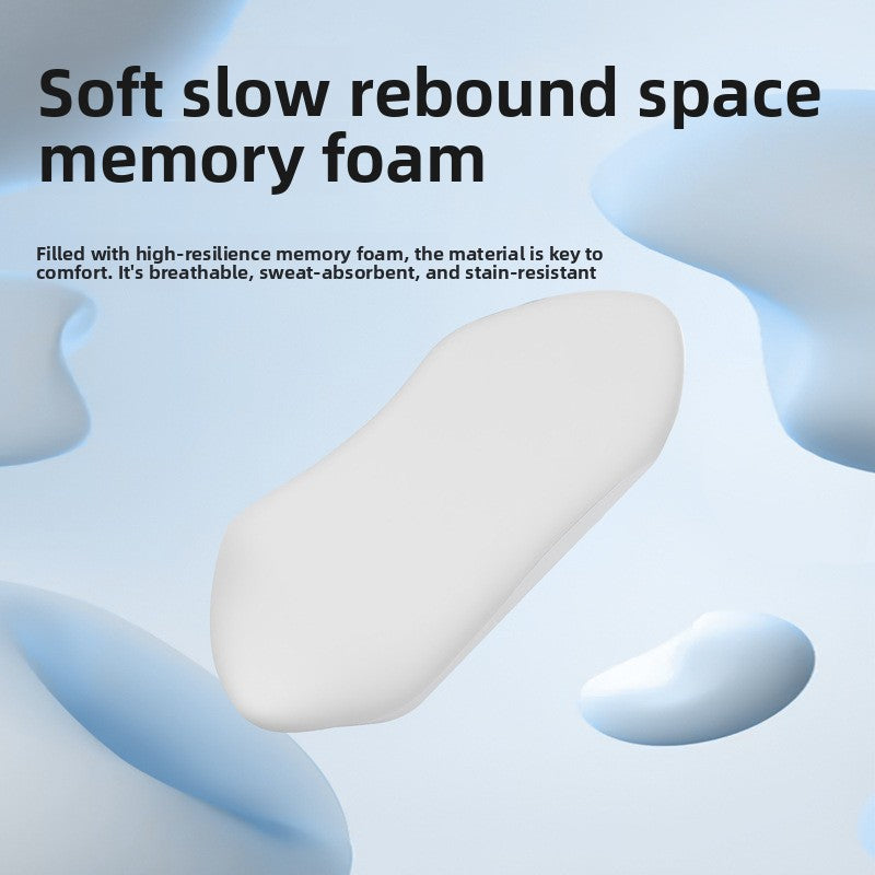 Nappa Leather Memory Foam Car Seat Headrest Neck Pillow Cushion