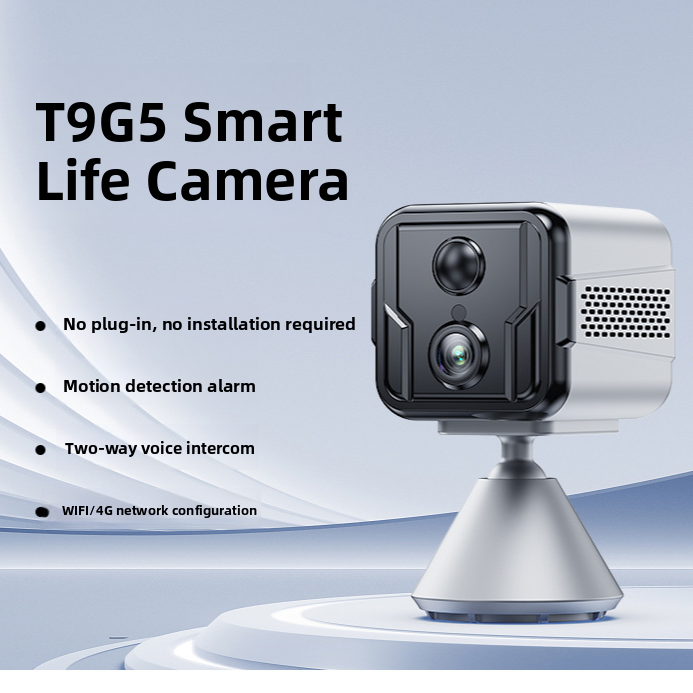 4G WiFi Dual-Band Home Security Camera with Two-Way Audio and HD Night Vision