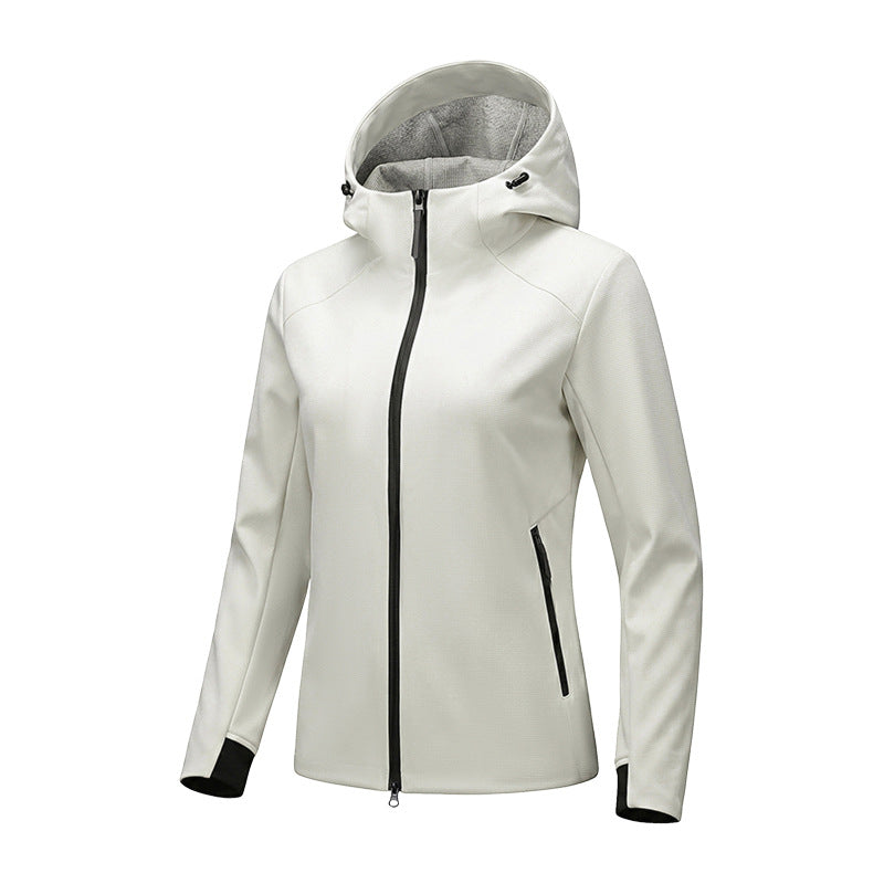 Unisex Hooded Windproof Softshell Jacket teemdrop