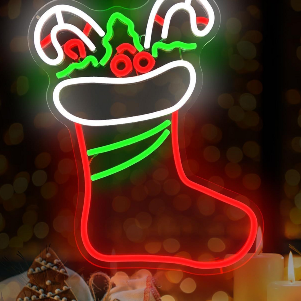 Dimmable LED Neon Light for Christmas Party Wall Decor USB Powered teemdrop