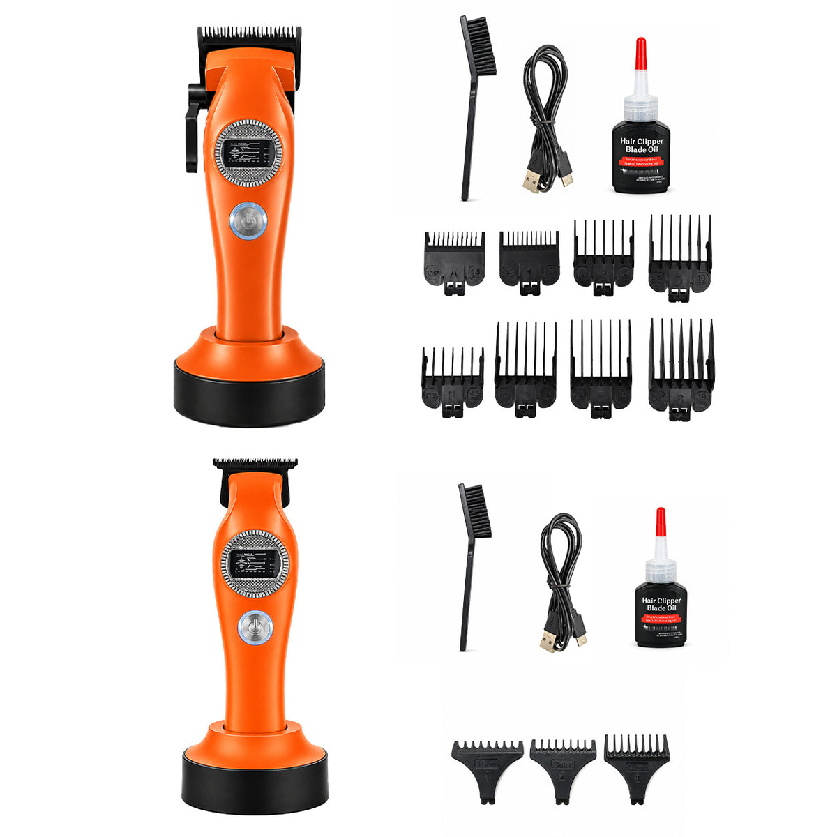 High-Speed Brushless Cordless Hair Clipper with DLC Ceramic Blade and Long Battery Life teemdrop