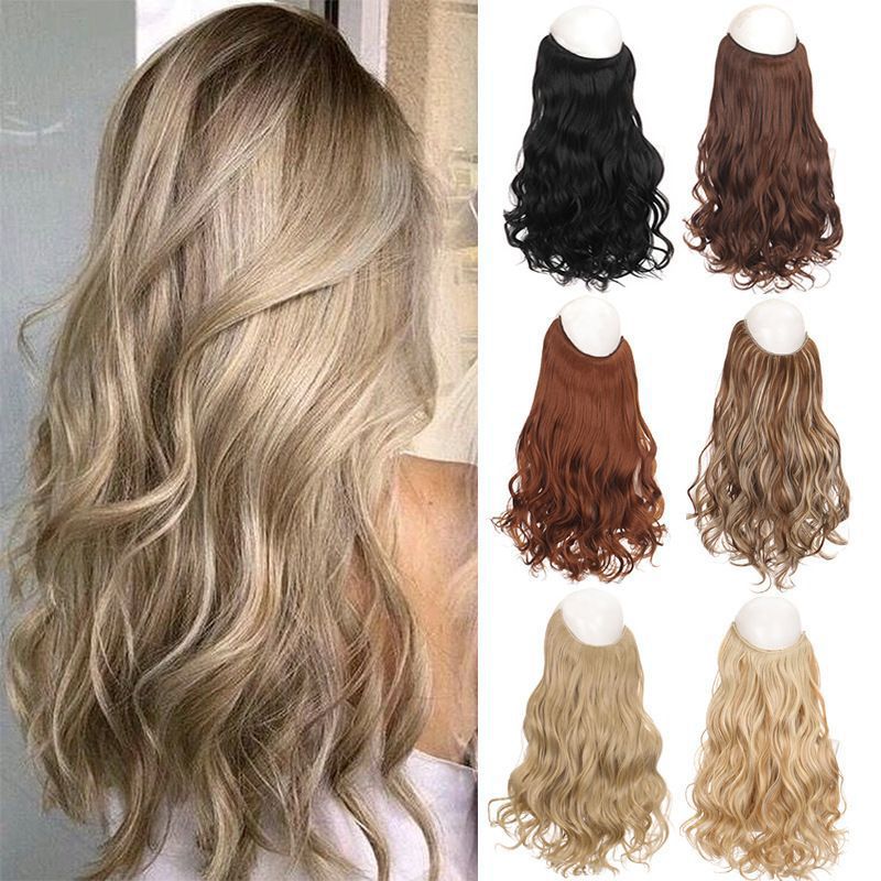 One-Piece Five-Clip Long Curly Synthetic Hairpiece Extension