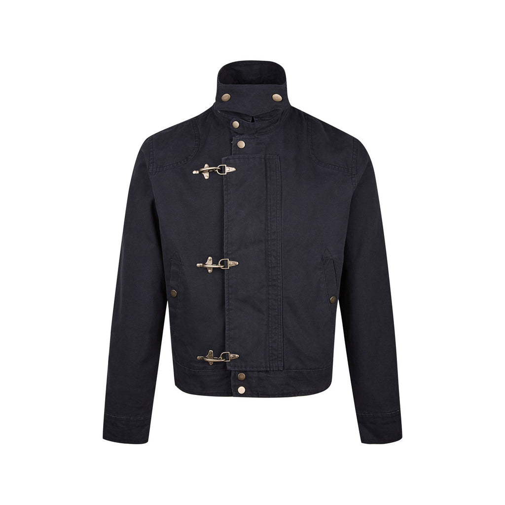 Stand Collar Cotton Canvas Workwear Jacket teemdrop