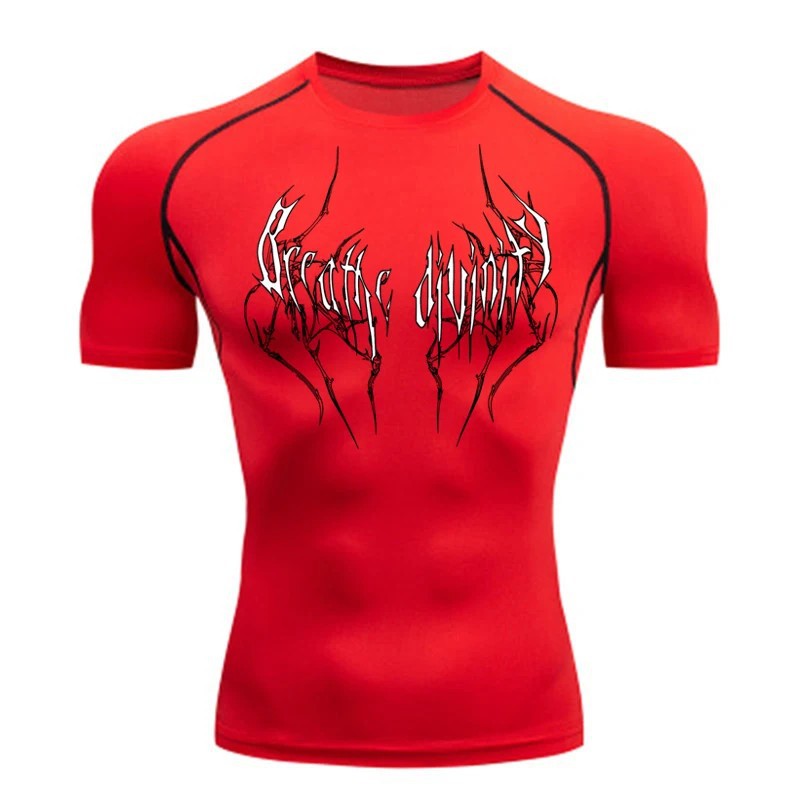 Men's Short Sleeve Compression Running T-Shirt teemdrop