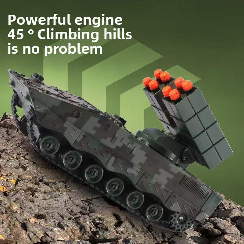 Rechargeable Remote Control Toy Tank with Launch Function