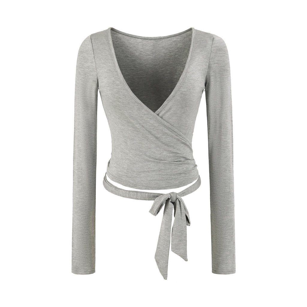 Crossover strap cardigan teemdrop