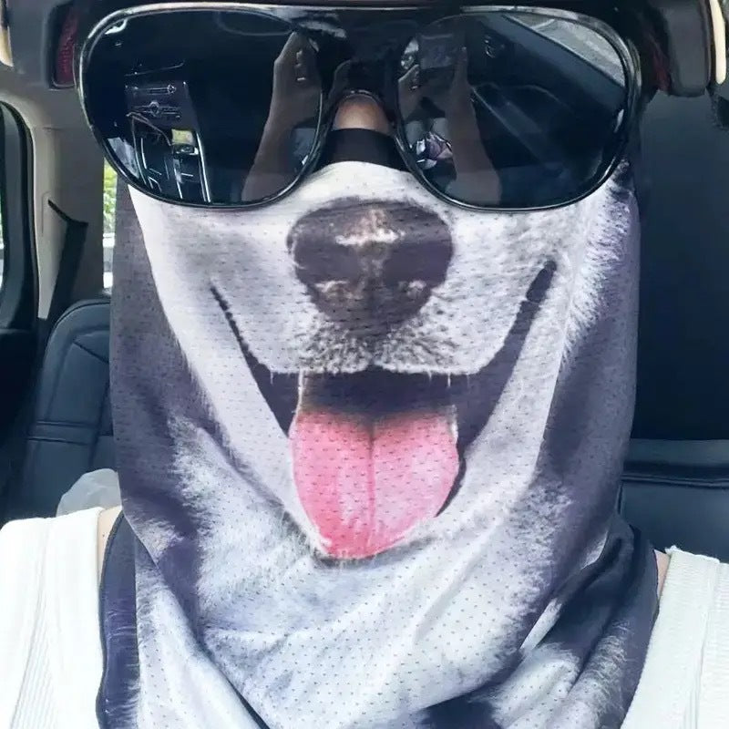 Animal Pattern Full Face Windproof Sun Mask Unisex Outdoor Sports Cycling Mask teemdrop