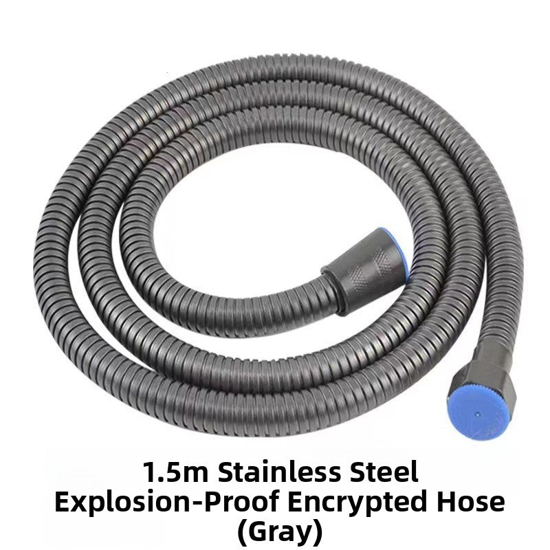 Five-Speed Pressurized Shower Head with Filtration System and Wall Mount
