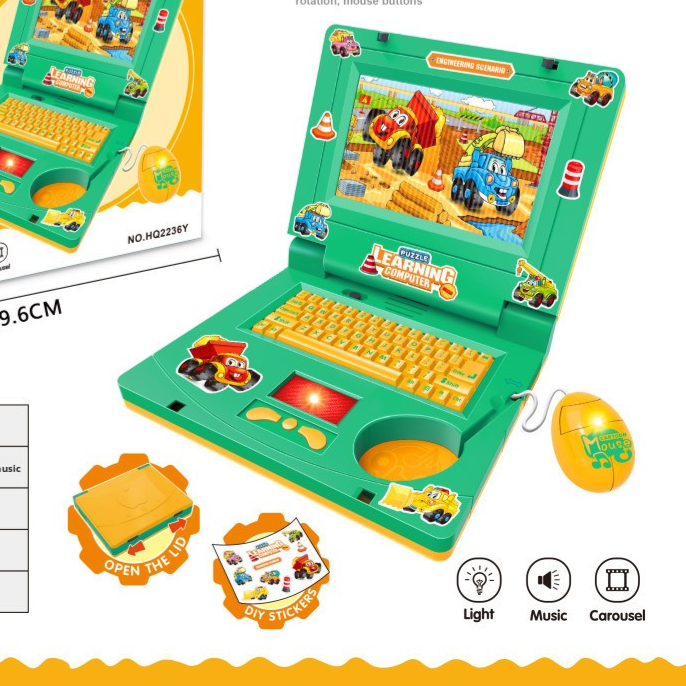 Simulation Notebook with Lights and Music for Early Learning