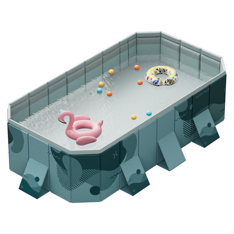 Thickened Wear-Resistant Non-Inflatable Foldable Paddling Pool Outdoor Children Household Swimming Pool teemdrop