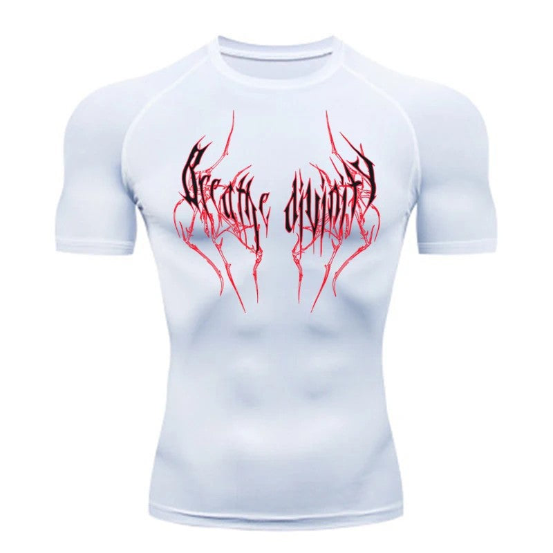 Men's Short Sleeve Compression Running T-Shirt teemdrop