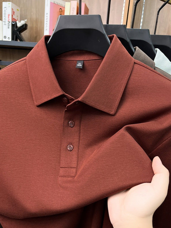 Mens Long Sleeve Polo Shirt