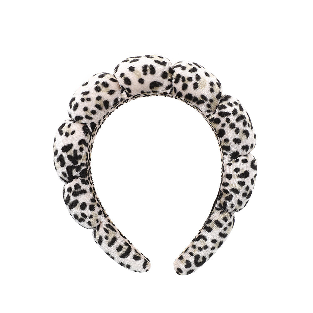 Lady's velvet sponge hairband teemdrop