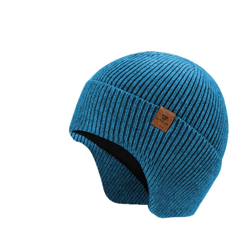 Womens Mens Fleece Lined Windproof Knitted Hat teemdrop