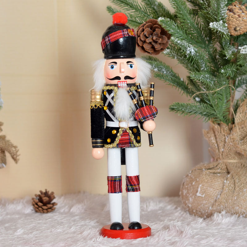 Russian Soldier Nutcracker Wooden Decoration Doll
