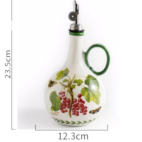 Garden ceramic oil pot for kitchen teemdrop