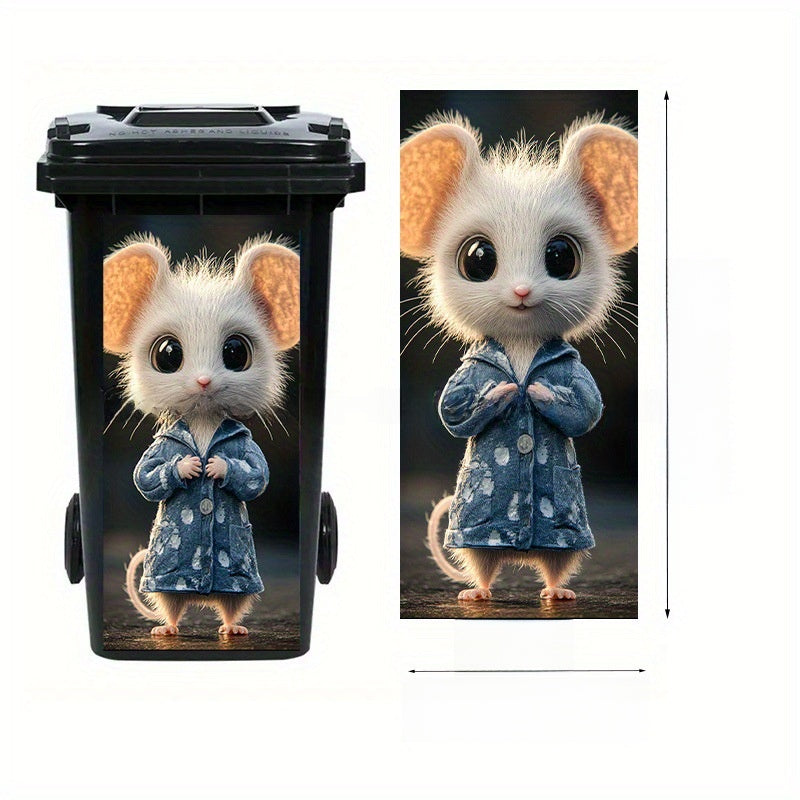 Self-Adhesive Waterproof Vinyl Trash Can Sticker teemdrop