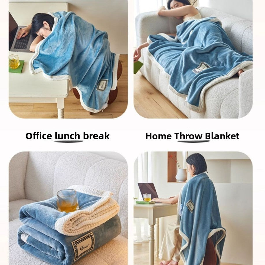 Coral Fleece Blanket Soft Anti-Static All Season Use