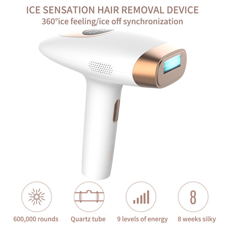 IPL Hair Removal Device with Ice Cooling Function for Women Men