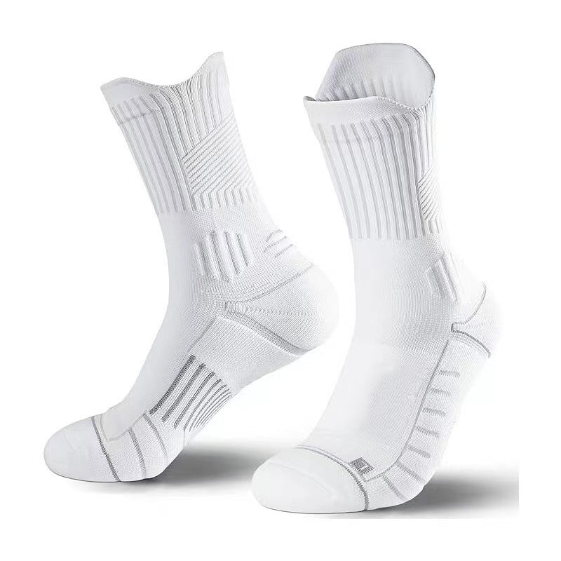 Shock-absorbing high-top sports socks teemdrop